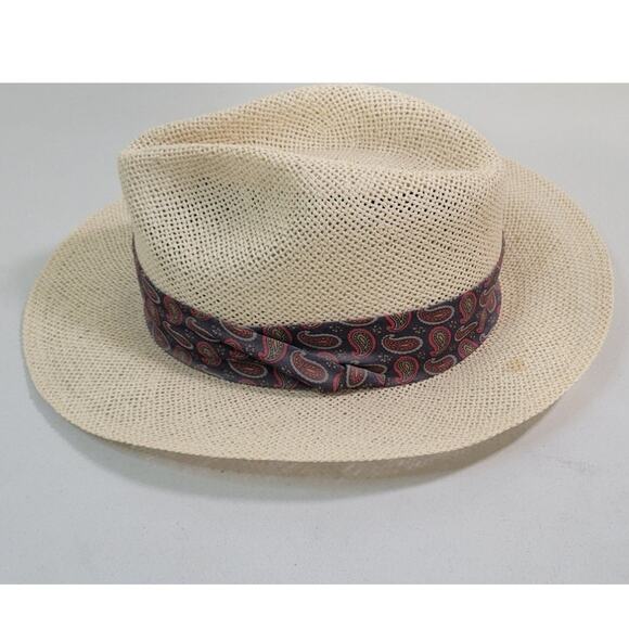 Imperial Headwear Denver Colorado Panama Hat Large/X-Large Wide Brim Paisley Hat - Picture 5 of 8